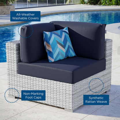 Convene Outdoor Patio Corner Chair By HouseBean