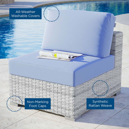 Convene Outdoor Patio Armless Chair By HouseBean