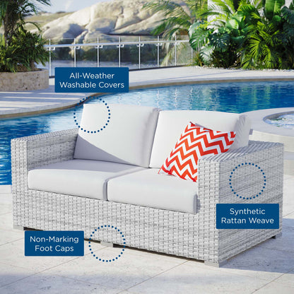 Convene Outdoor Patio Loveseat By HouseBean