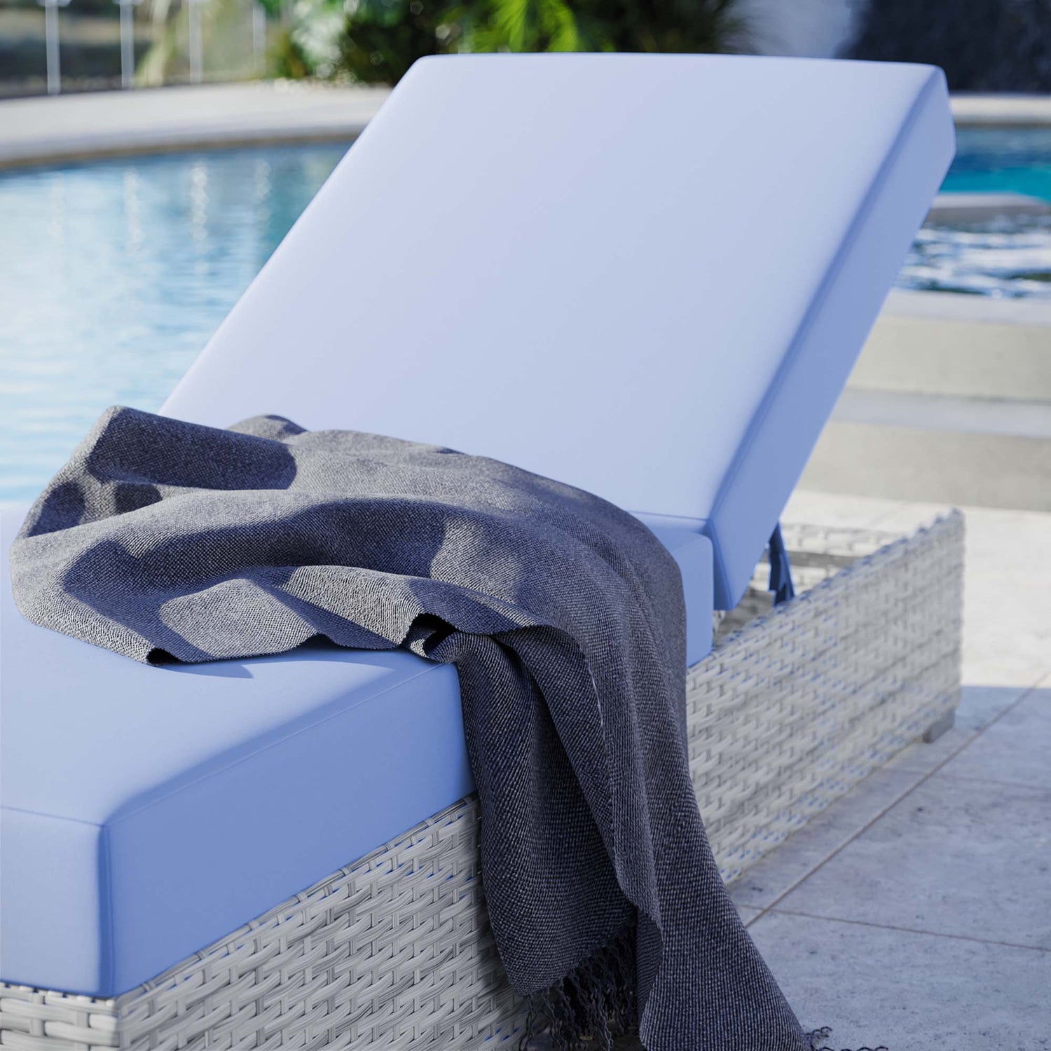 Convene Outdoor Patio Chaise by Modway