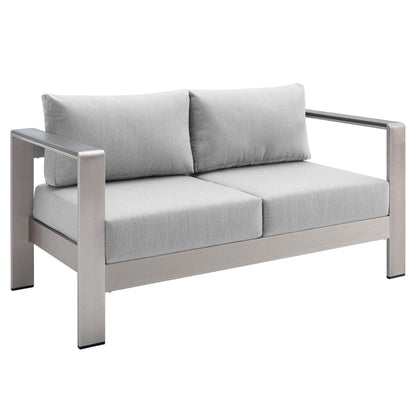 Shore Sunbrella¬Æ Fabric Outdoor Patio Aluminum 3 Piece Set by Modway