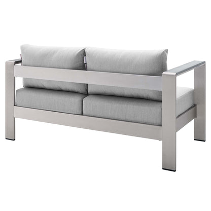 Shore Sunbrella¬Æ Fabric Outdoor Patio Aluminum 3 Piece Set by Modway