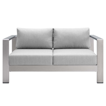 Shore Sunbrella¬Æ Fabric Outdoor Patio Aluminum 3 Piece Set by Modway