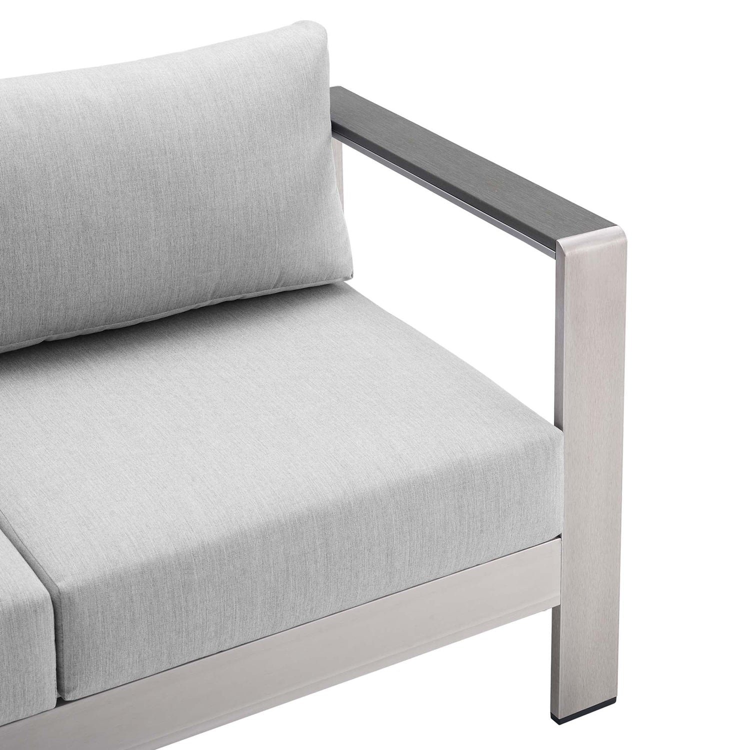 Shore Sunbrella¬Æ Fabric Outdoor Patio Aluminum 3 Piece Set by Modway