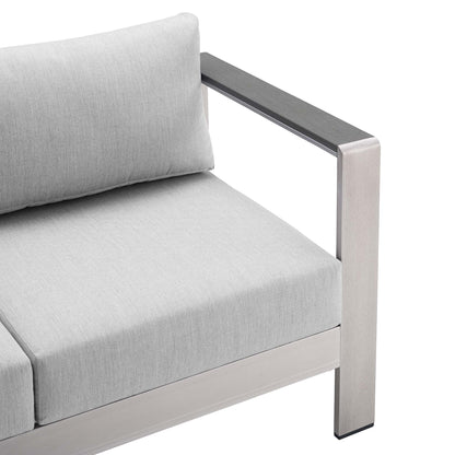 Shore Sunbrella¬Æ Fabric Outdoor Patio Aluminum 3 Piece Set by Modway