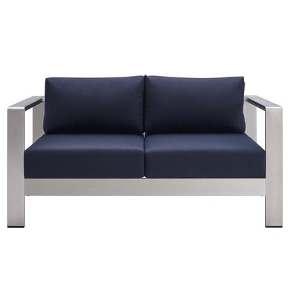 Shore Sunbrella¬Æ Fabric Outdoor Patio Aluminum 3 Piece Set by Modway