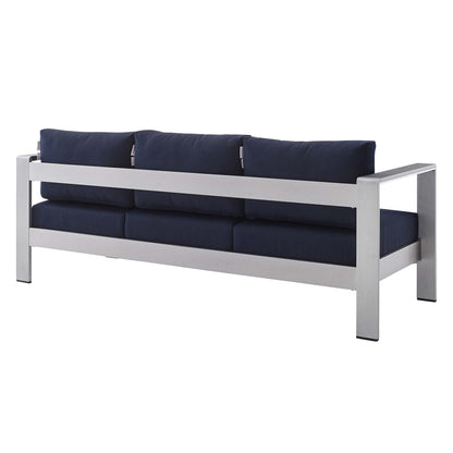 Shore Sunbrella¬Æ Fabric Outdoor Patio Aluminum 3 Piece Set by Modway