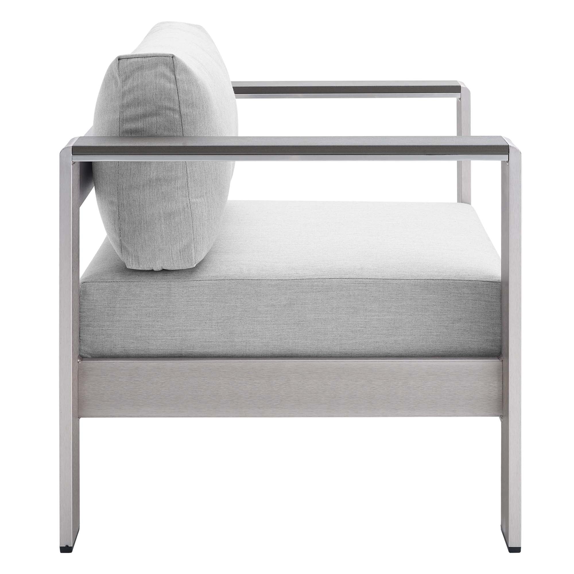 Shore Sunbrella¬Æ Fabric Outdoor Patio Aluminum 4 Piece Set by Modway