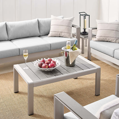 Shore Sunbrella¬Æ Fabric Outdoor Patio Aluminum 7 Piece Set by Modway