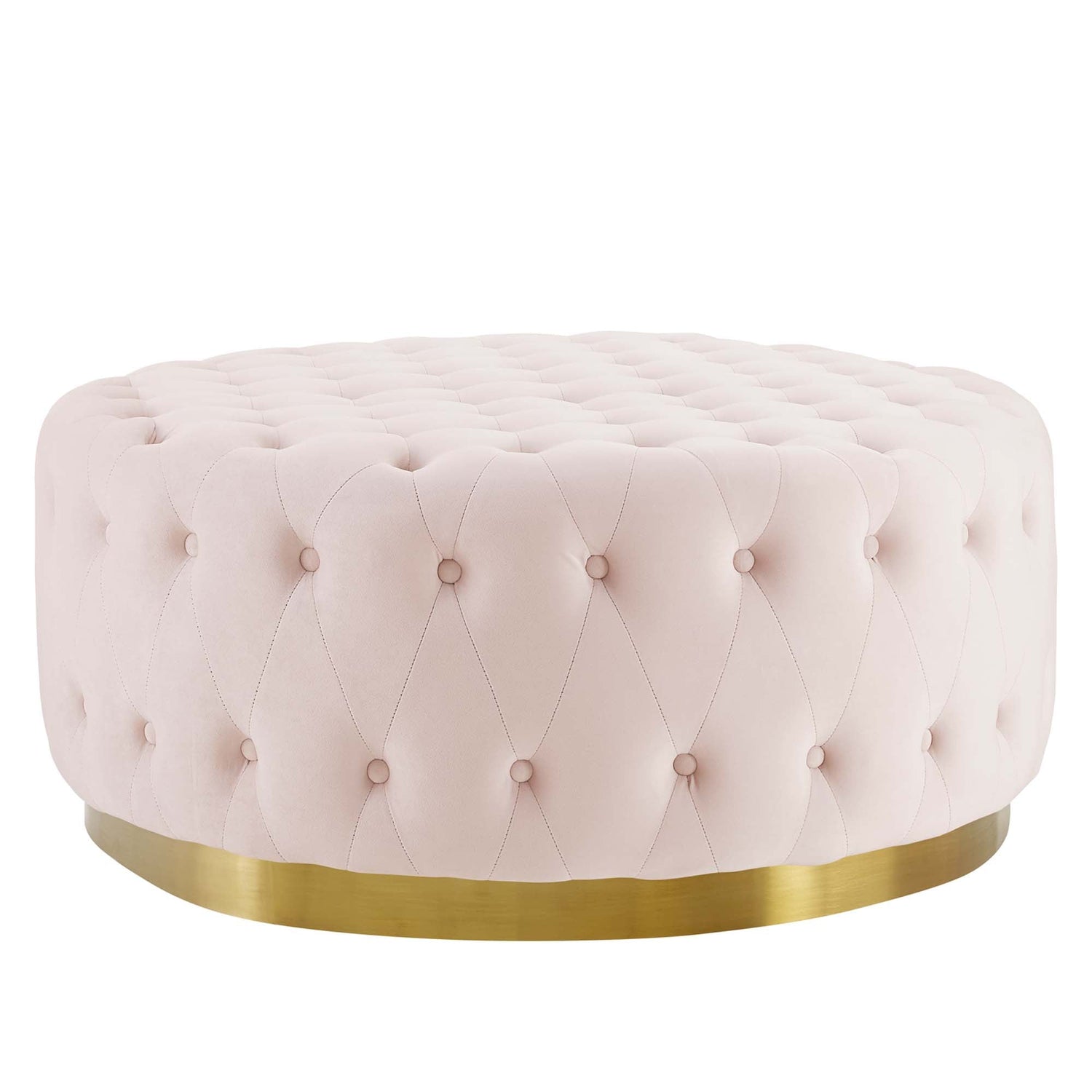 Ensconce Tufted Performance Velvet Round Ottoman by Modway