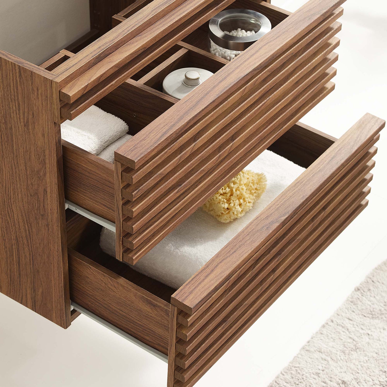 Render Wall-Mount Bathroom Cabinet Basin Not Included by Modway