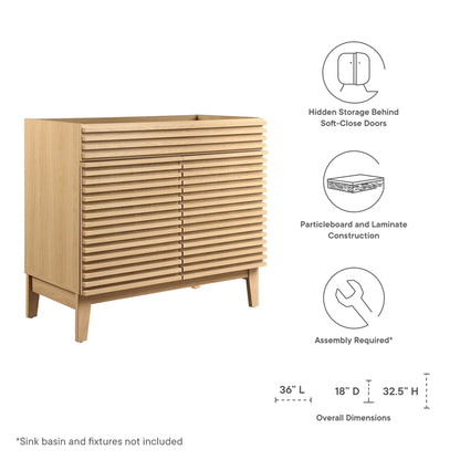 Render 30&quot; and 36&quot; Bathroom Cabinets Basin Not Included by Modway