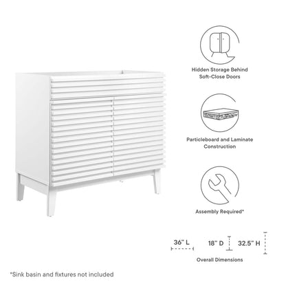 Render 36&quot; Bathroom Vanity Cabinet By HouseBean