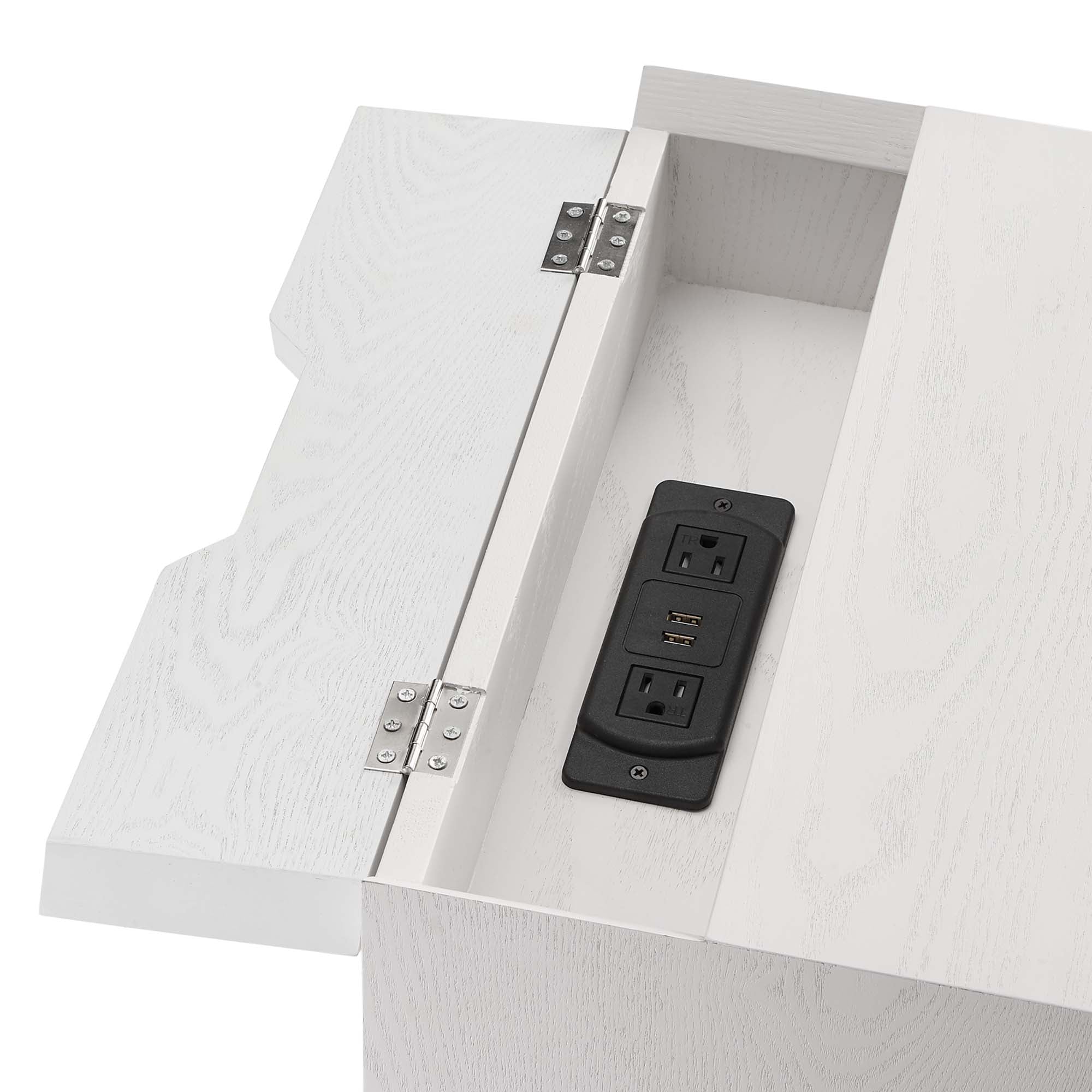 Ember Wood Nightstand With USB Ports by Modway
