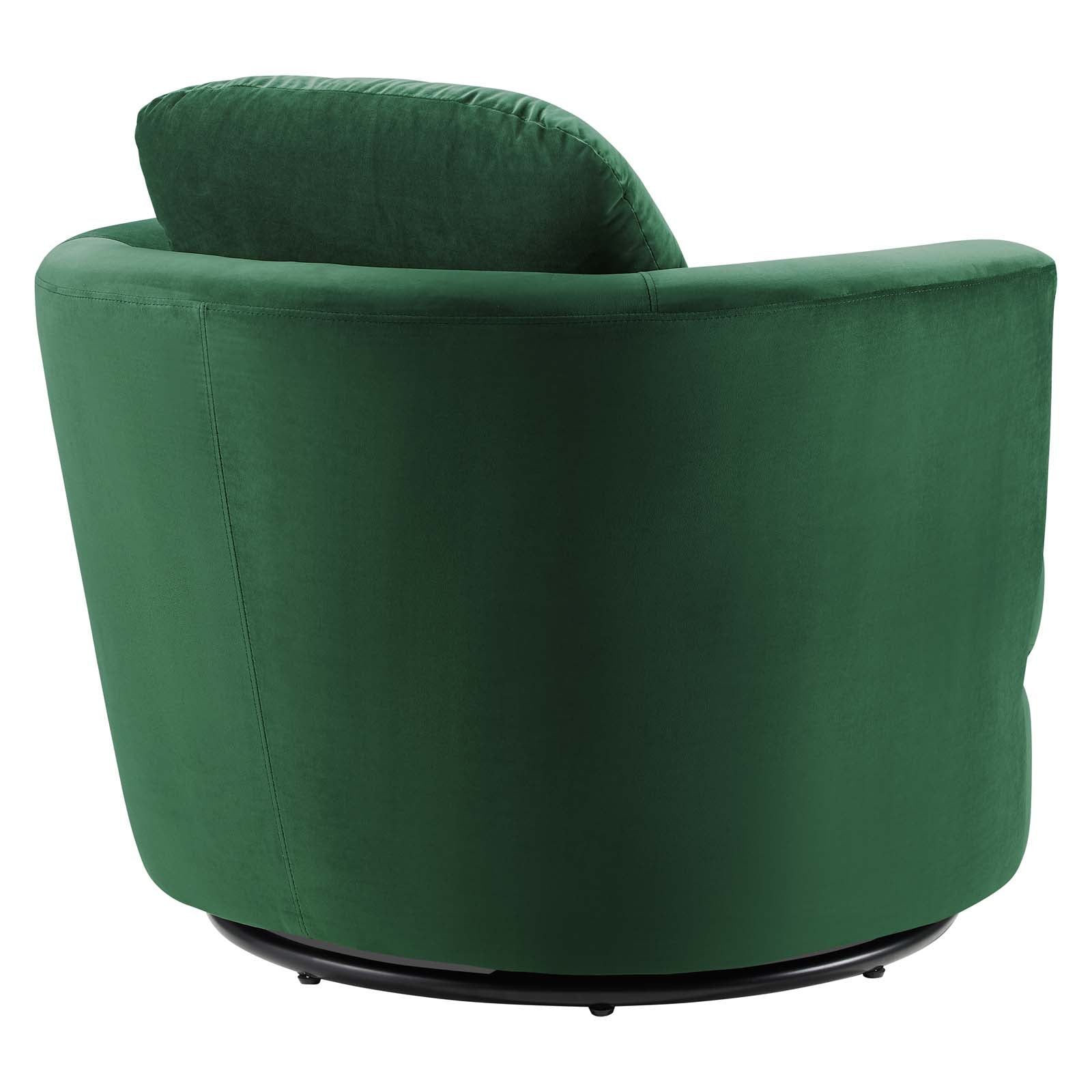 Pirouette Performance Velvet Swivel Armchair By HouseBean