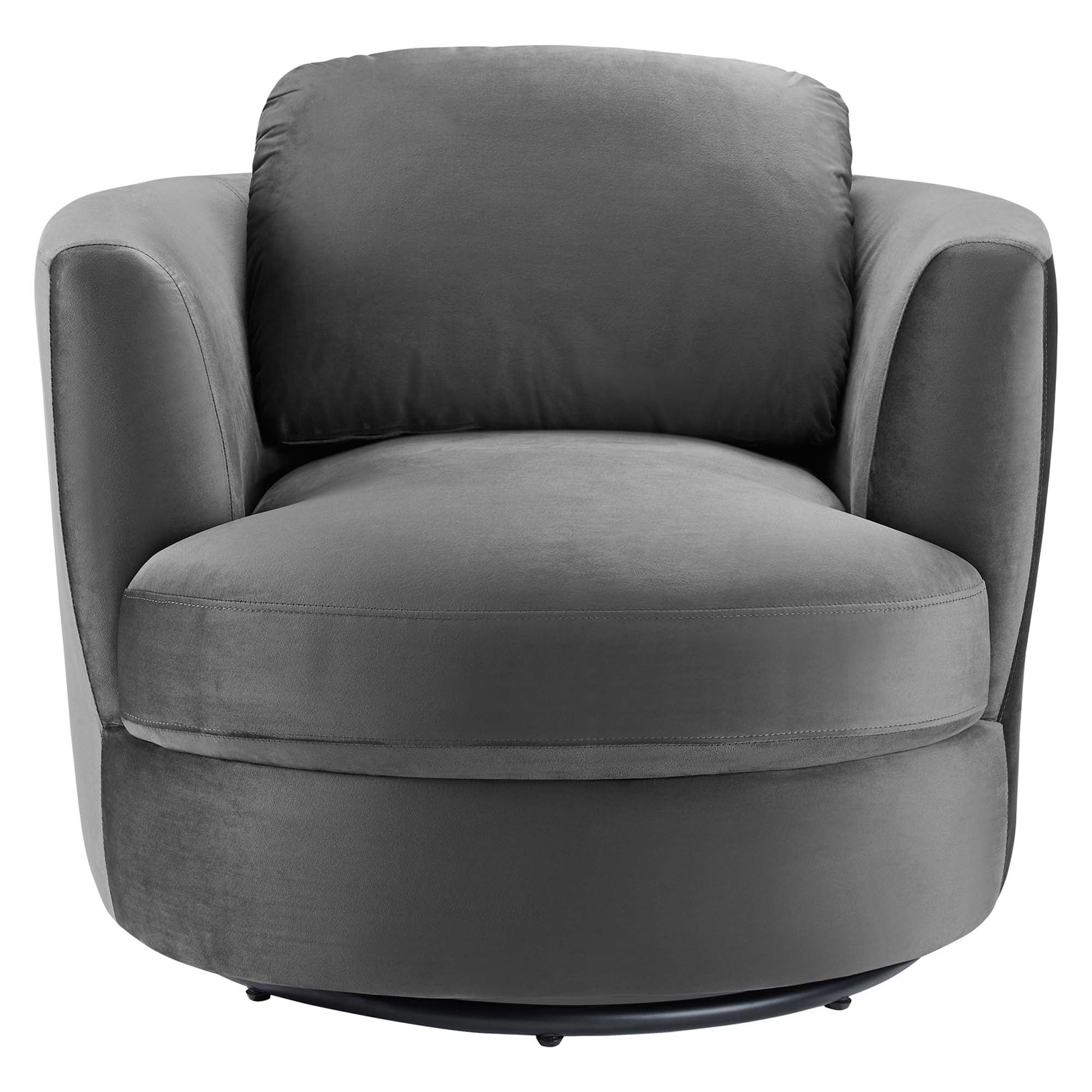 Pirouette Performance Velvet Swivel Armchair by Modway