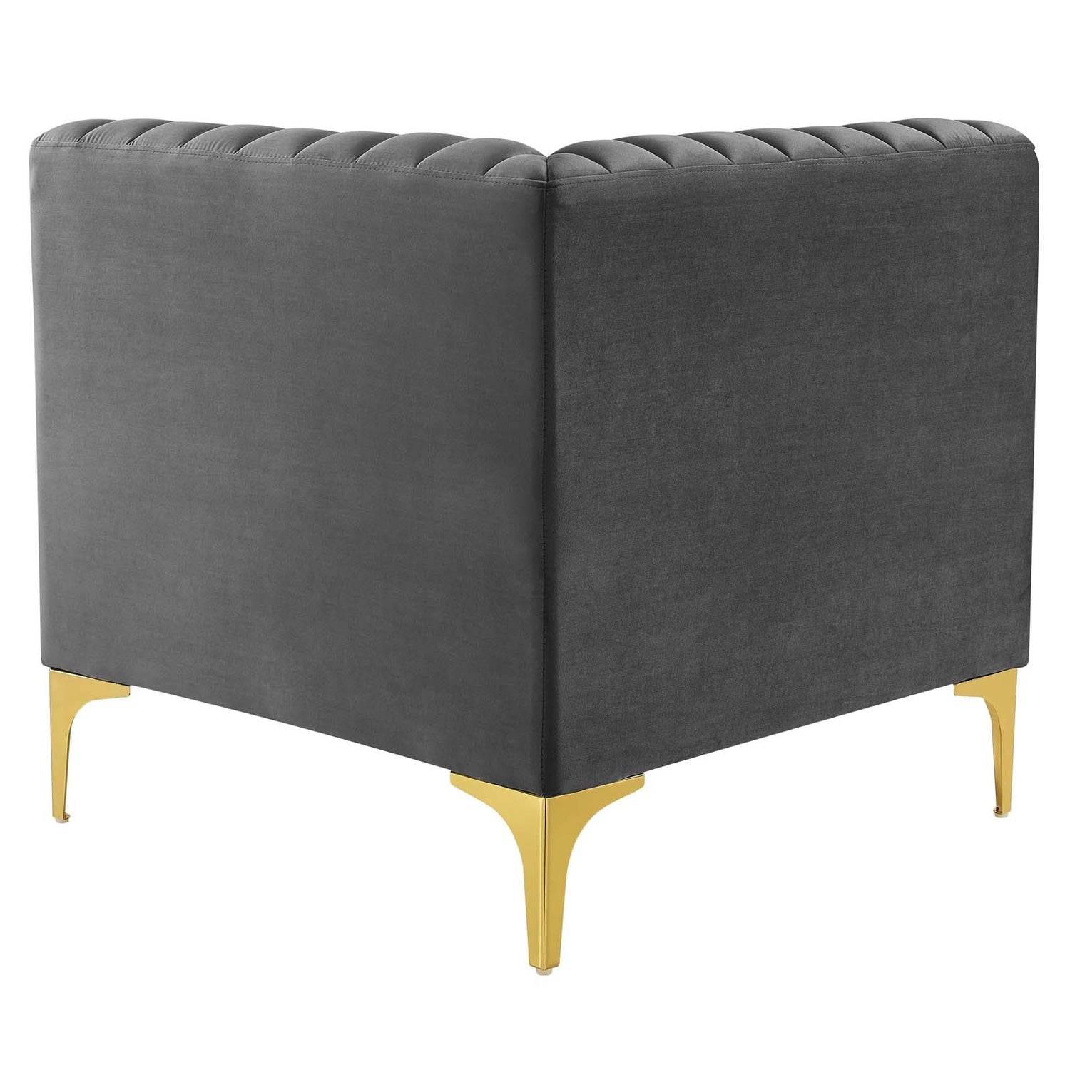 Triumph Channel Tufted Performance Velvet Loveseat By HouseBean