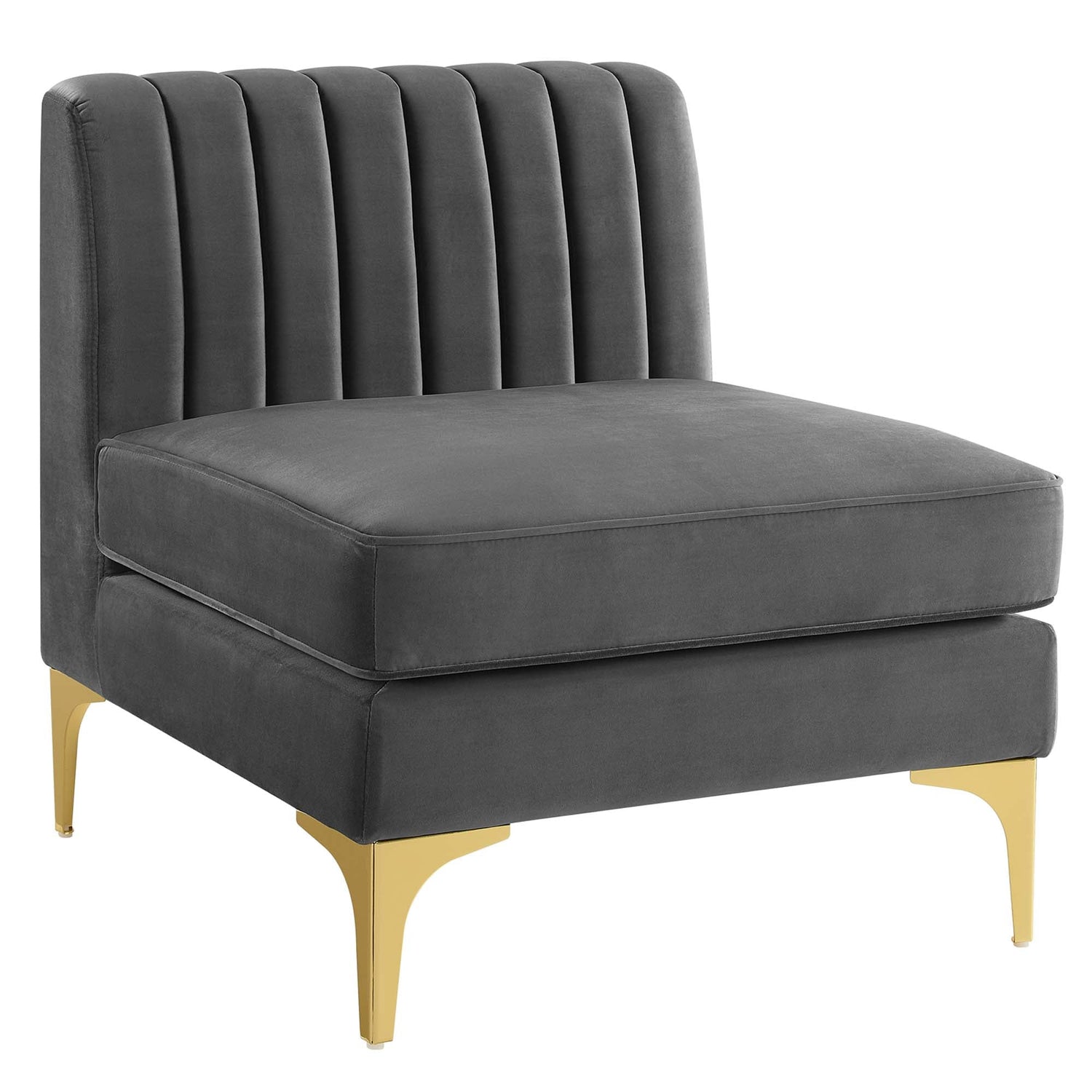 Triumph Channel Tufted Performance Velvet 	3-Seater Sofa by Modway