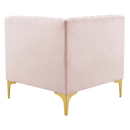 Triumph Channel Tufted Performance Velvet 	3-Seater Sofa by Modway