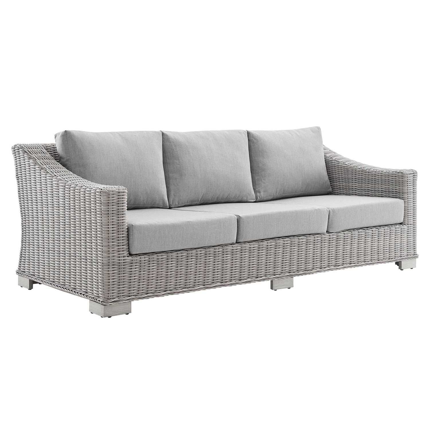 Conway Sunbrella¬Æ Outdoor Patio Wicker Rattan 4-Piece Furniture Set by Modway