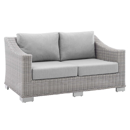 Conway Sunbrella¬Æ Outdoor Patio Wicker Rattan 4-Piece Furniture Set by Modway