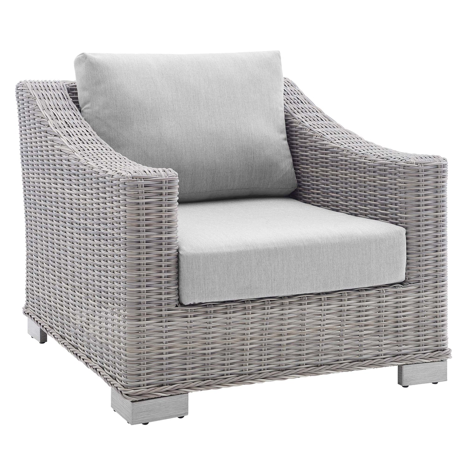 Conway Sunbrella¬Æ Outdoor Patio Wicker Rattan 4-Piece Furniture Set by Modway