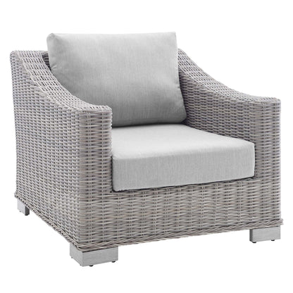 Conway Sunbrella¬Æ Outdoor Patio Wicker Rattan 4-Piece Furniture Set by Modway