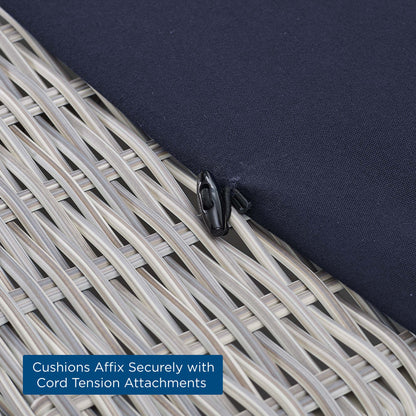 Conway Sunbrella¬Æ Outdoor Patio Wicker Rattan 4-Piece Furniture Set by Modway