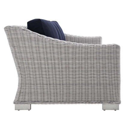 Conway Sunbrella¬Æ Outdoor Patio Wicker Rattan 4-Piece Furniture Set by Modway