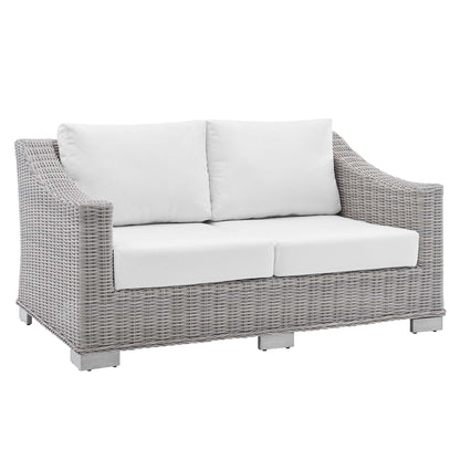 Conway Sunbrella¬Æ Outdoor Patio Wicker Rattan 4-Piece Furniture Set by Modway