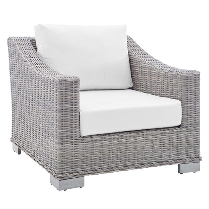 Conway Sunbrella¬Æ Outdoor Patio Wicker Rattan 4-Piece Furniture Set by Modway