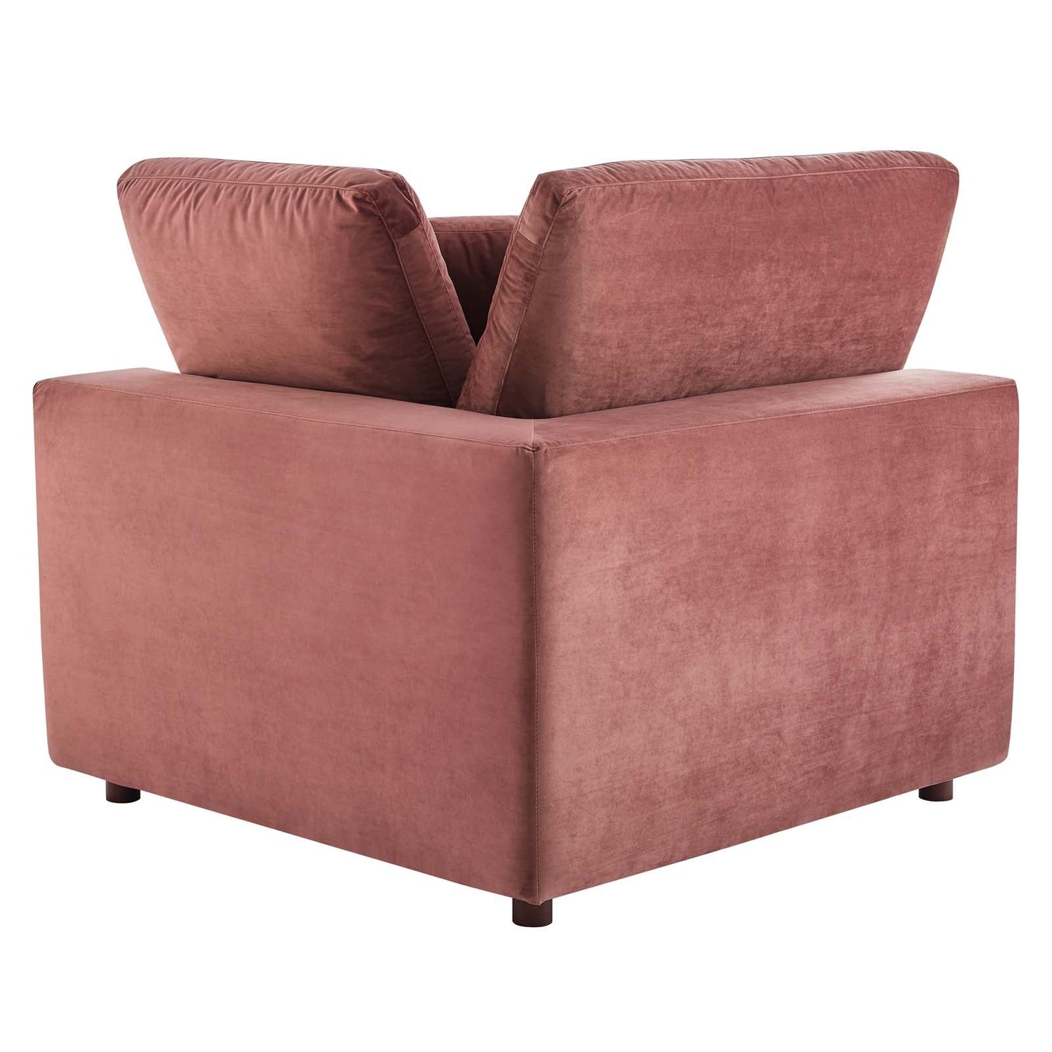 Commix Down Filled Overstuffed Performance Velvet Corner Chair By HouseBean