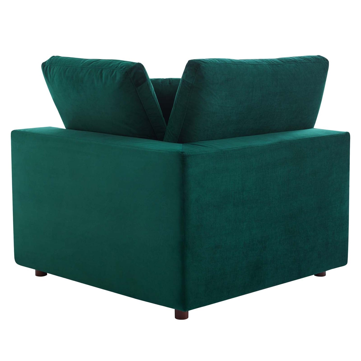 Commix Down Filled Overstuffed Performance Velvet Corner Chair By HouseBean