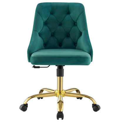 Distinct Tufted Swivel Performance Velvet Office Chair by Modway