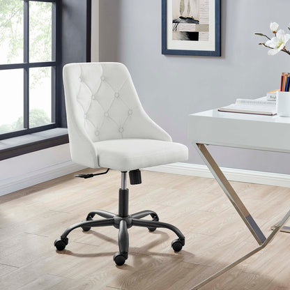 Distinct Tufted Swivel Upholstered Office Chair by Modway