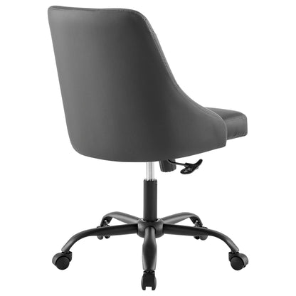 Distinct Tufted Swivel Vegan Leather Office Chair by Modway