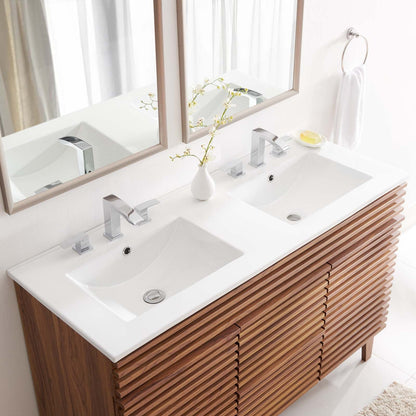 Cayman 48&quot; Double Basin Bathroom Sink By HouseBean