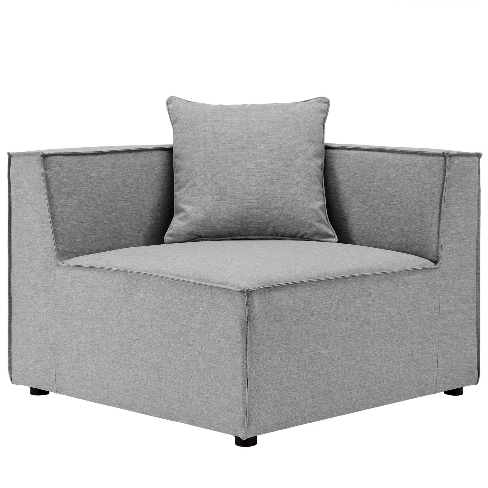 Saybrook Outdoor Patio Upholstered 2-Piece Sectional Sofa Loveseat By HouseBean