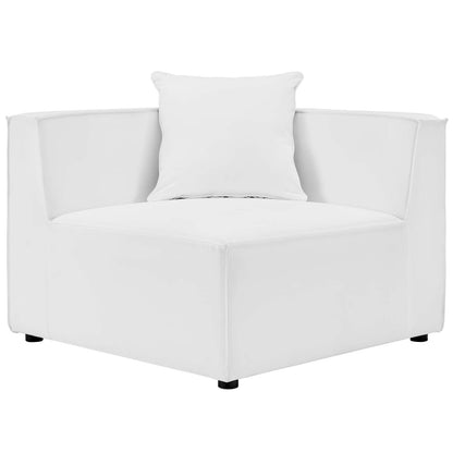 Saybrook Outdoor Patio Upholstered 2-Piece Sectional Sofa Loveseat By HouseBean