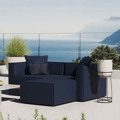 Saybrook Outdoor Patio Upholstered Loveseat and Ottoman Set by Modway