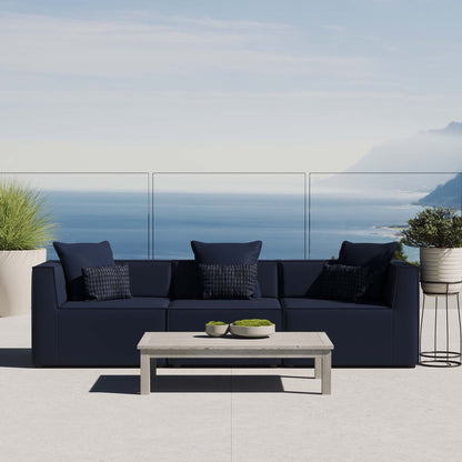 Saybrook Outdoor Patio Upholstered 3-Piece Sectional Sofa by Modway