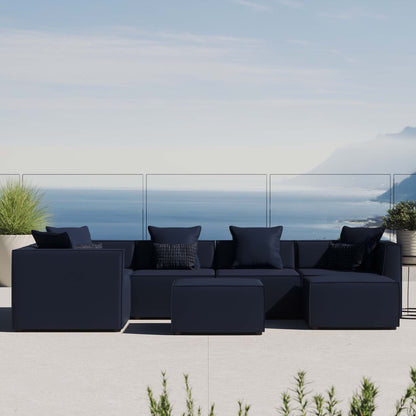 Saybrook Outdoor Patio Upholstered 7-Piece Sectional Sofa by Modway