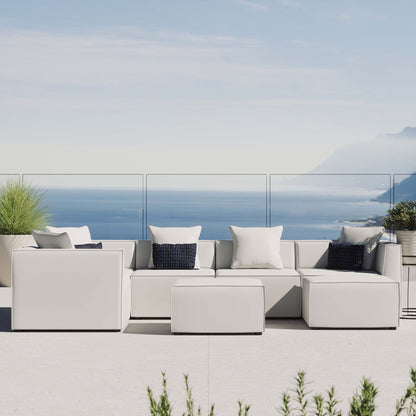 Saybrook Outdoor Patio Upholstered 7-Piece Sectional Sofa by Modway