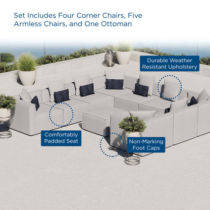 Saybrook Outdoor Patio Upholstered 10-Piece Sectional Sofa by Modway