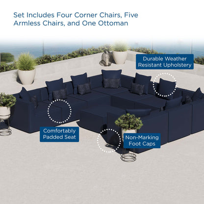 Saybrook Outdoor Patio Upholstered 10-Piece Sectional Sofa by Modway