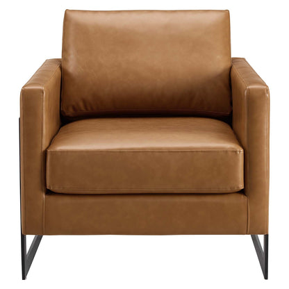 Posse Vegan Leather Accent Chair By HouseBean