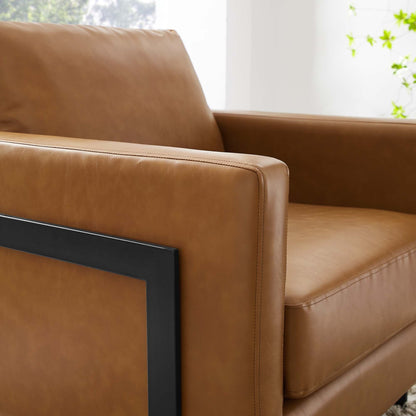 Posse Vegan Leather Accent Chair by Modway