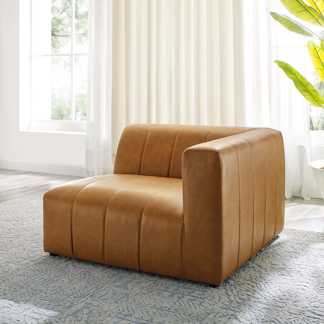 Bartlett Vegan Leather Right-Arm Chair by Modway