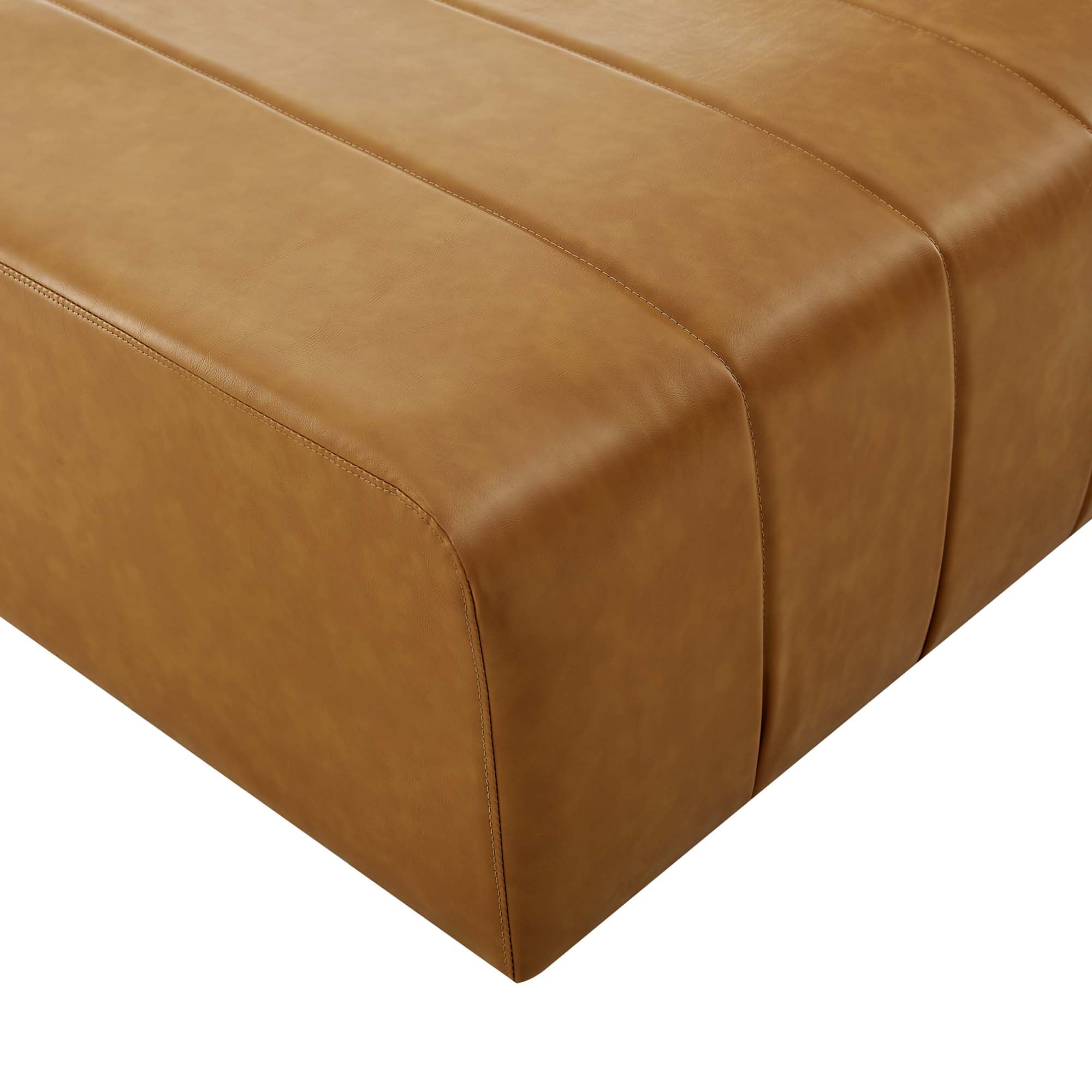 Bartlett Vegan Leather Ottoman by Modway