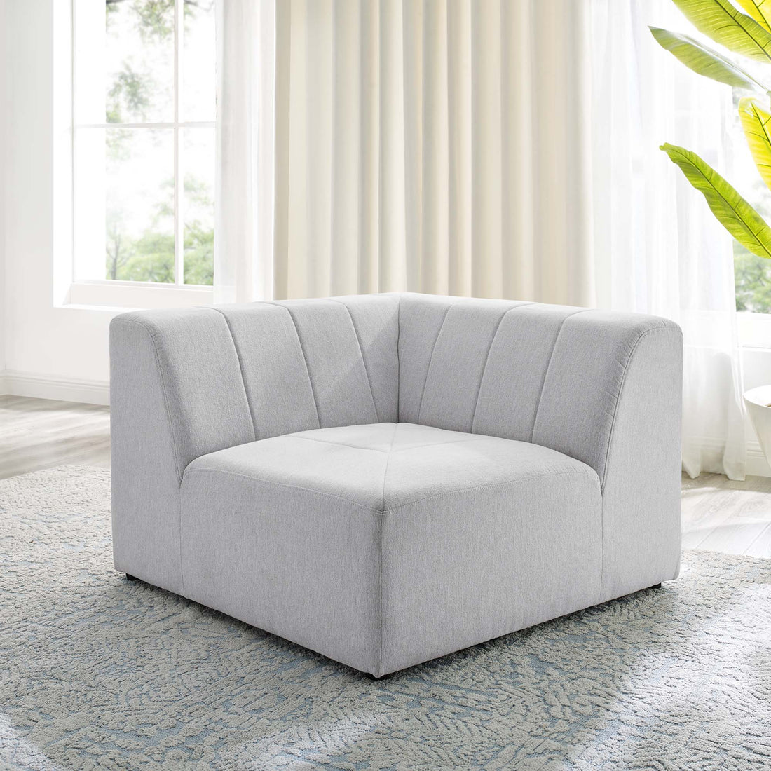 Bartlett Upholstered Fabric Corner Chair by Modway